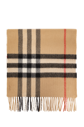 マフラー・ストール Burberry FW25 CASHMERE CHECK SCARF (8076576 A7026) Burberry Cashmere Check Scarf 8076576-A7026 ARCHIVE BEIGE